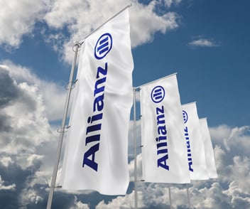 Allianz branded flags