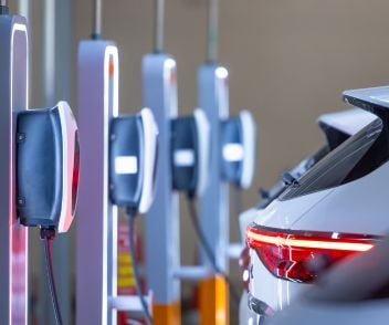 A car charging