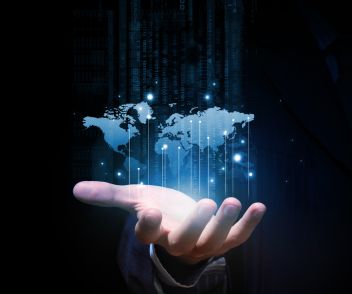 Digital map on the hand