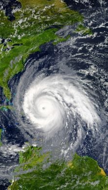 Image of the Atlantic hurricane