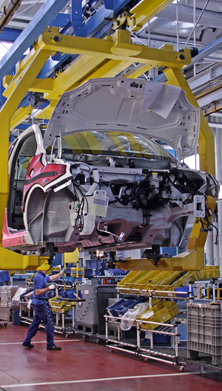 Image of a car manufacturing unit 