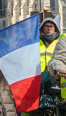 Image of a protest or dispute