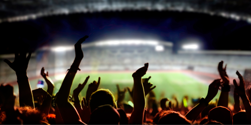 Image of a crowd in a football arena 