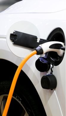 Image of a car charging plug