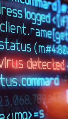 Image of code text in a digital screen