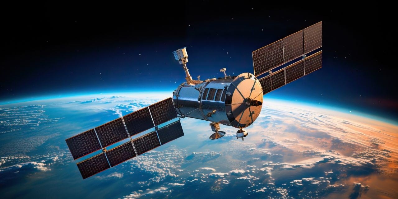 Satellite in the space