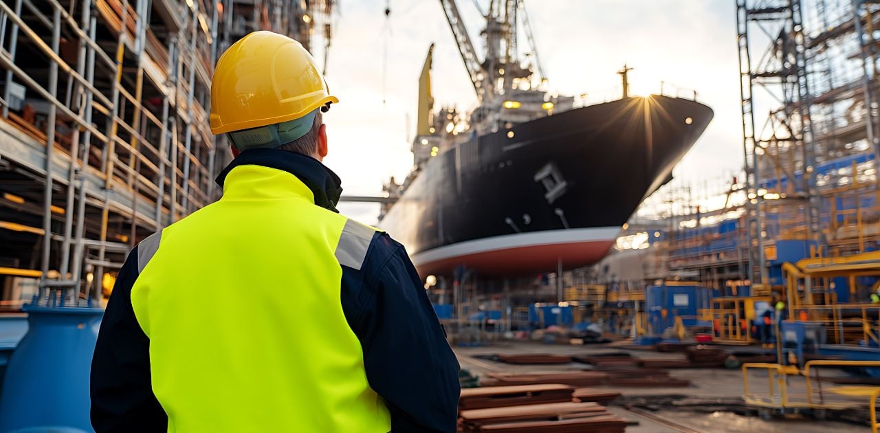 Big transport truck on a highway, sunset atmosphere